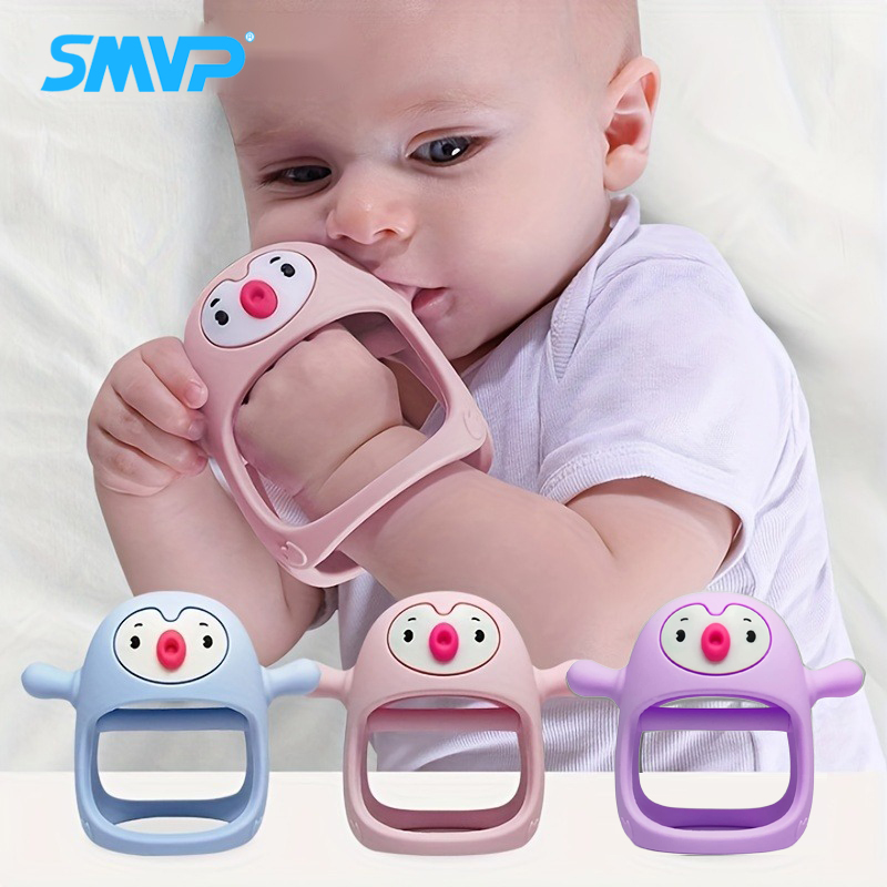 Baby Rattle Toy Set - Never Drop Silicone Teething Toys for