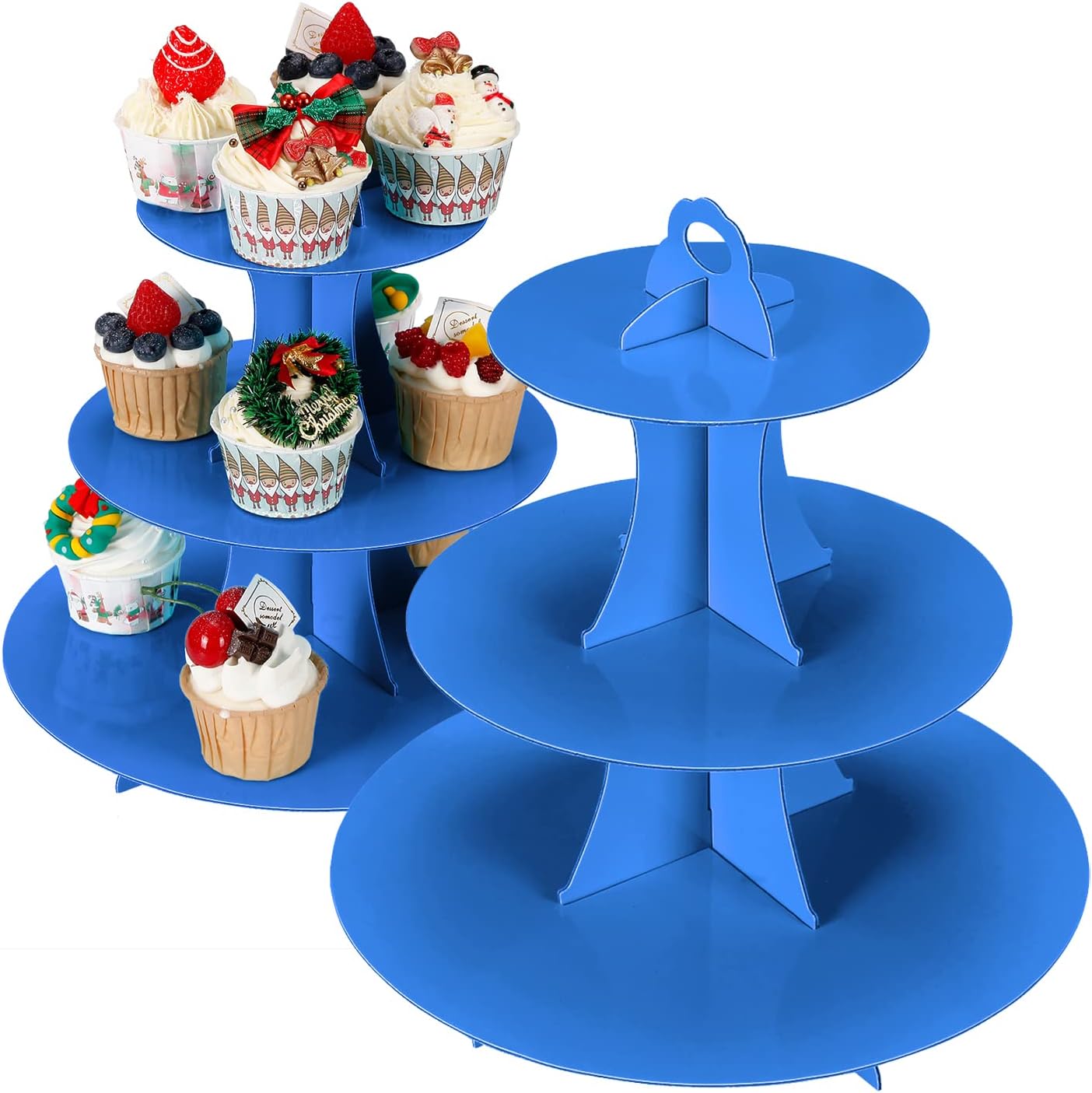 Baby Products In - 3-Tier Cupcake Stand, 2Pcs, Sturdy Cardboard