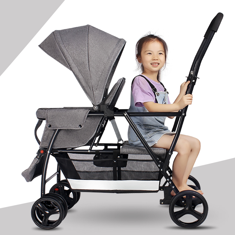 Baby Products Basket - Premium Twin Baby Jogger: Skin-Friendly Fabric
