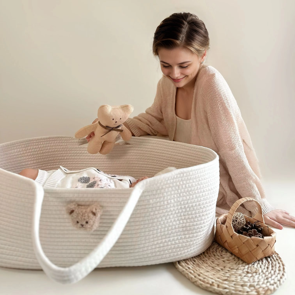 Baby Products Basket - 1PCS Baby Sleeping Cradle, Cotton Rope