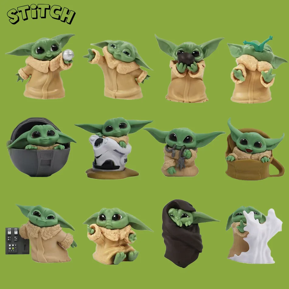 Baby Yoda Products - 2Style 6Pcs/Set Disney Anime Figure 5-8cm