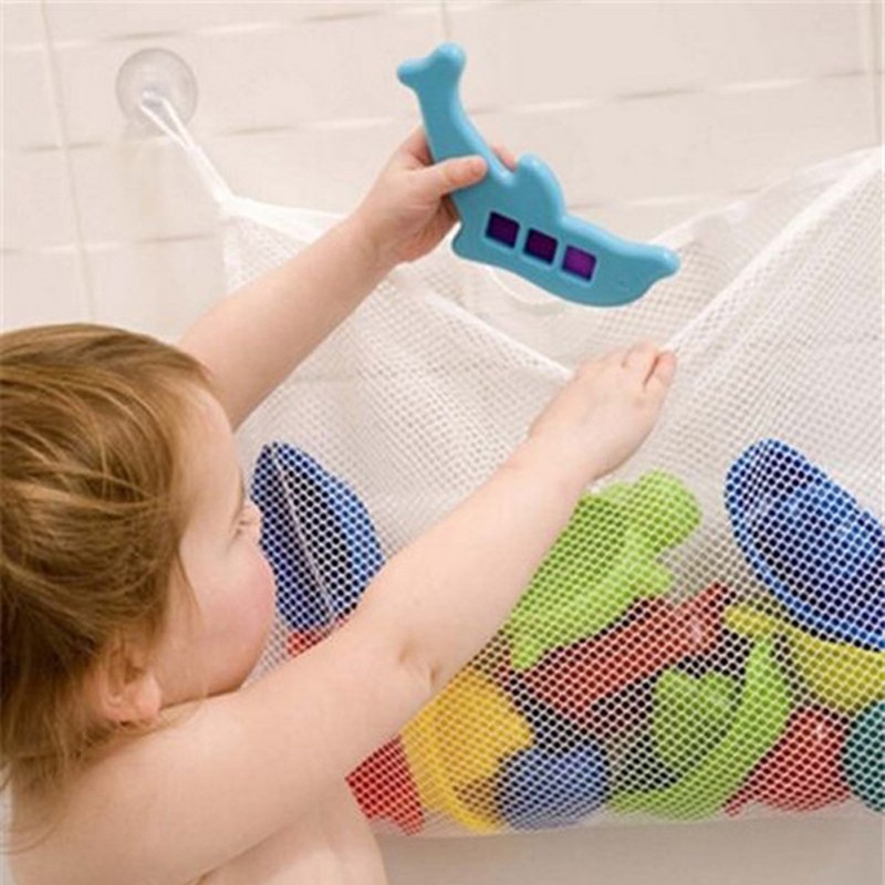 Baby Products Basket - Baby Bathroom Mesh Bag Child Bath