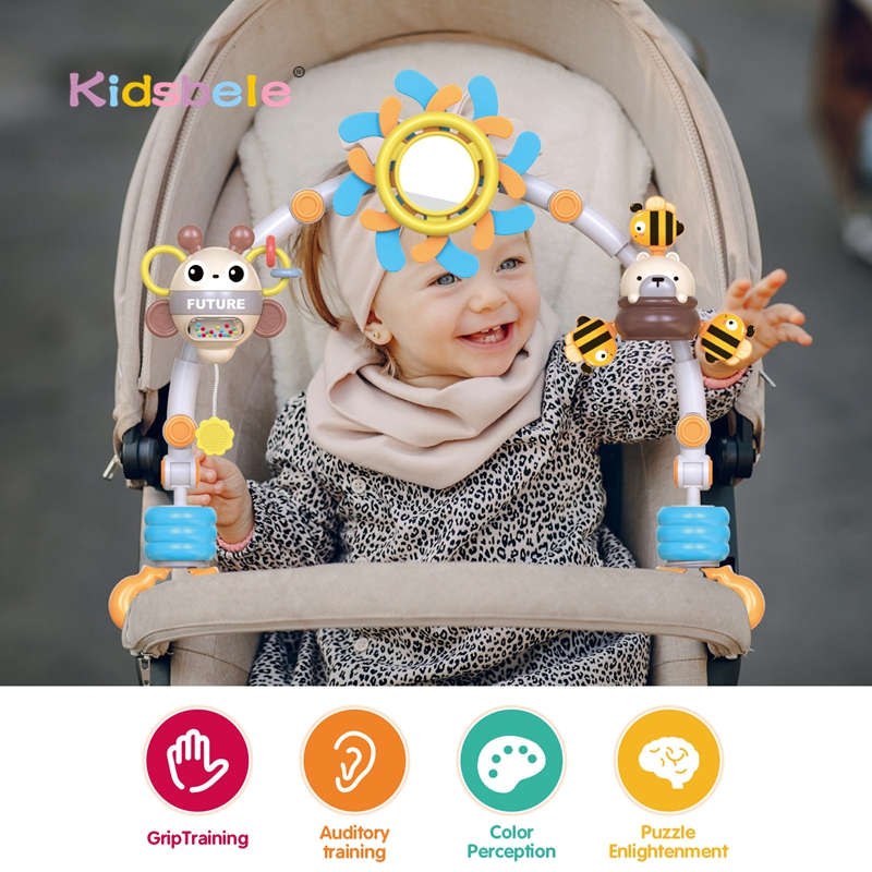 Baby Rattle Toy Set - Baby Cot Mobile with Hanging Toys