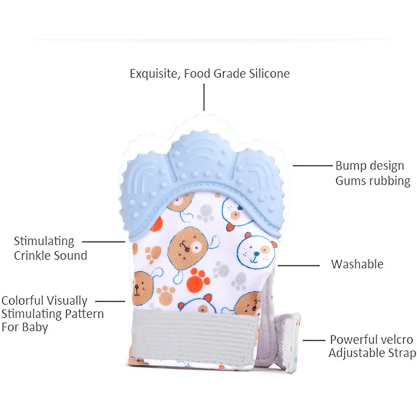 Newborn Teething Silicone Mitt - Teething Mitten Baby recension och pris
