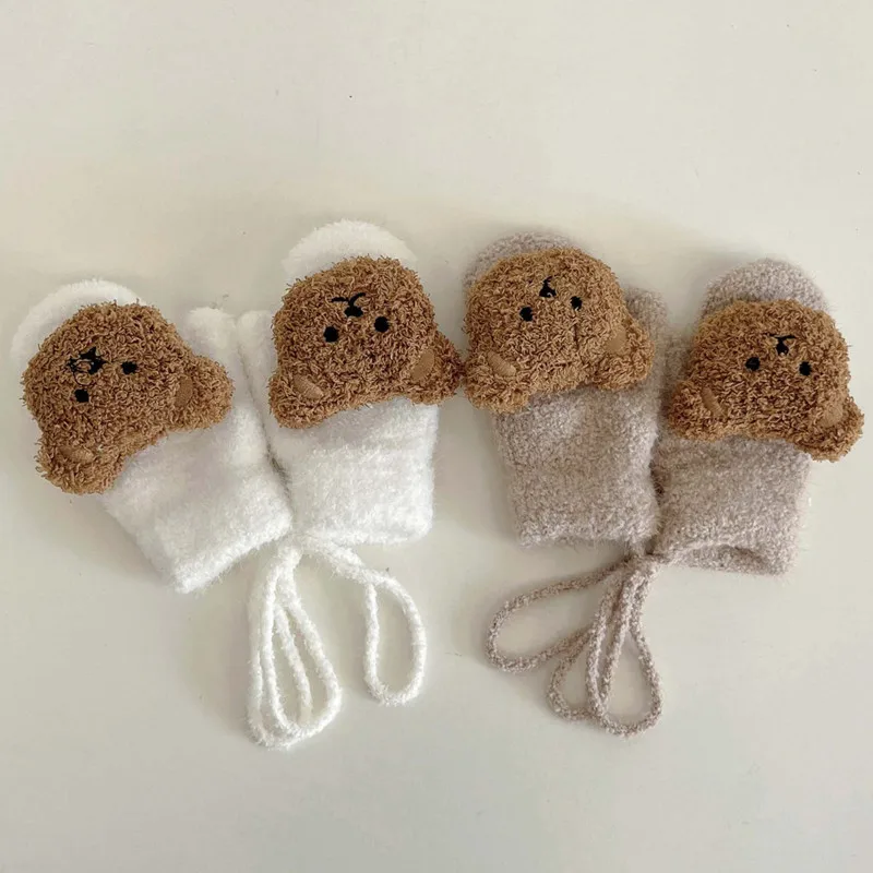 1-4Y Cartoon Bear Baby Mittens - Teething Mitten Baby recension och pris