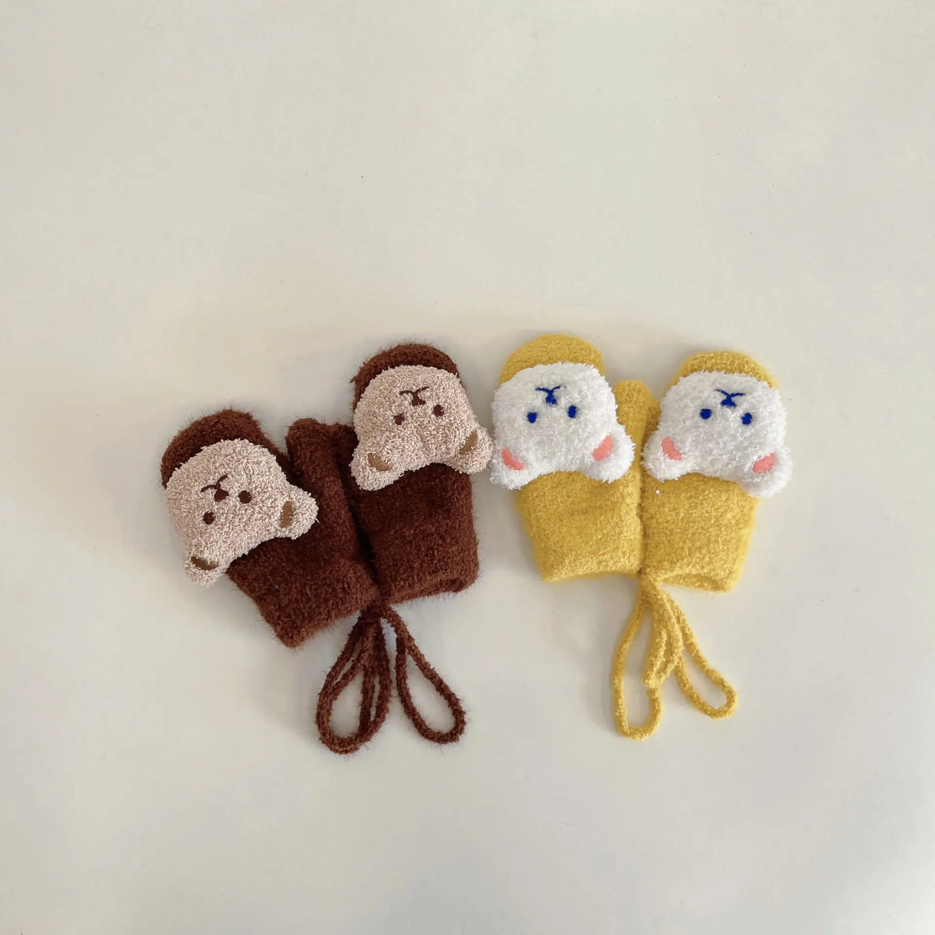 1-4Y Cartoon Bear Baby Mittens - Teething Mitten Baby recension och pris