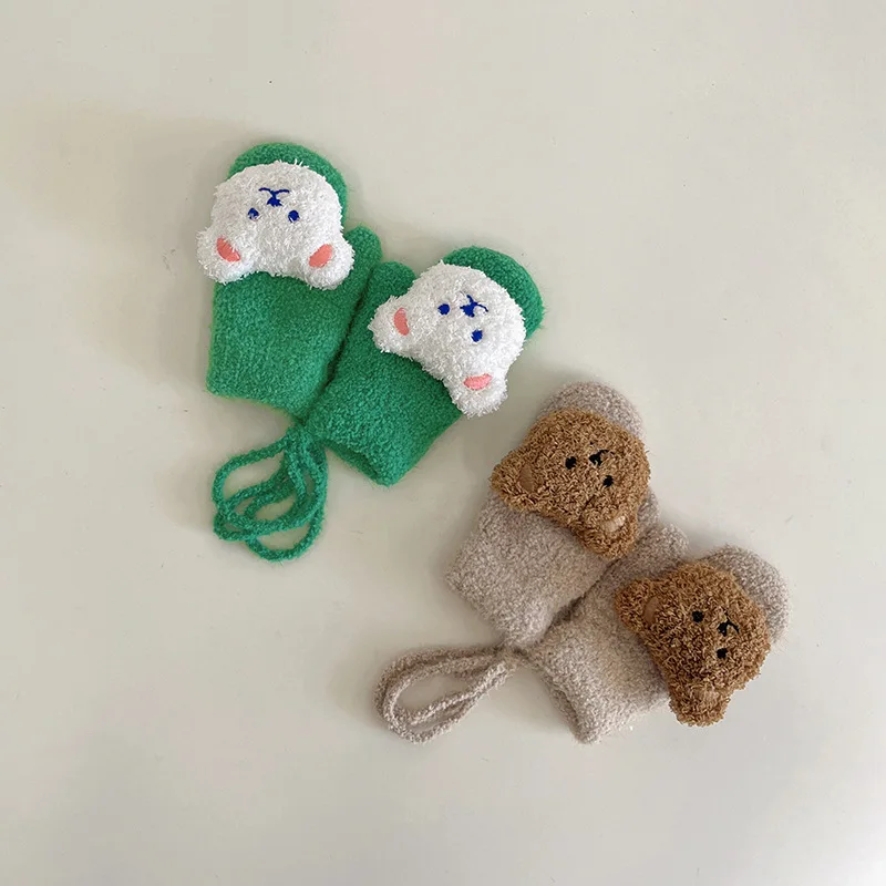 1-4Y Cartoon Bear Baby Mittens - Teething Mitten Baby recension och pris