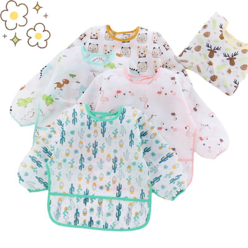 Baby Silicone Cartoon Bib 0-6  - Silicone Baby Bibs recension och pris