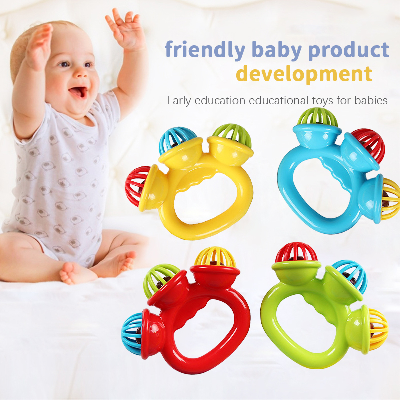 1-4PCS Baby Hand Rattle Ball T - Baby Rattle Toy Set recension och pris