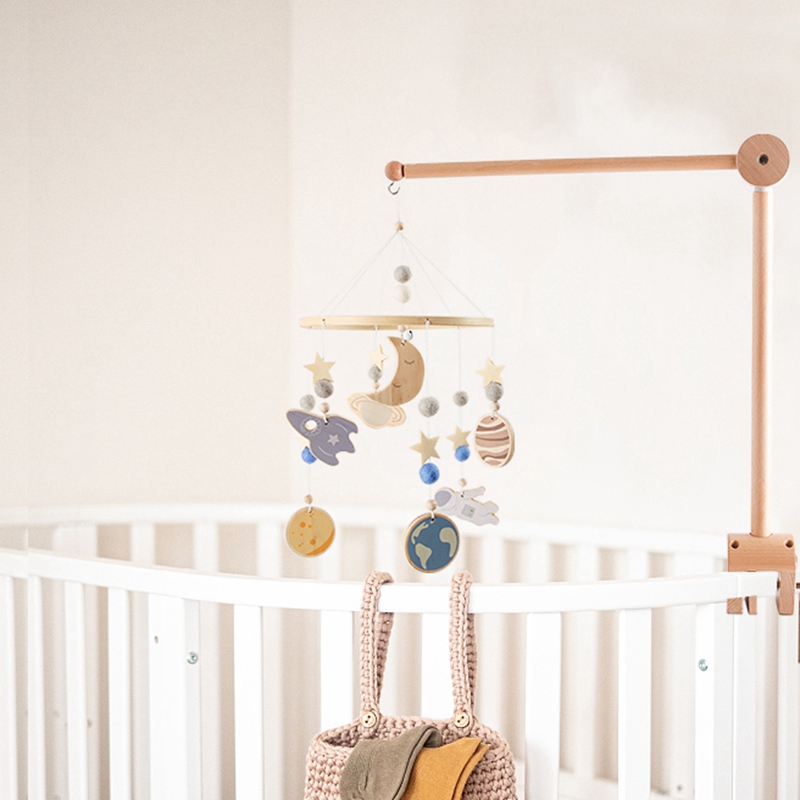 Baby Wooden Bed Bell Bracket M - Baby Rattle Toy Set recension och pris