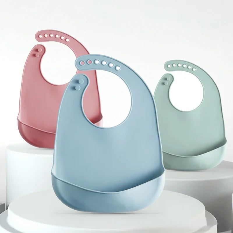 1/2pcs Baby Bib Adjustable Wat - Silicone Baby Bibs recension och pris