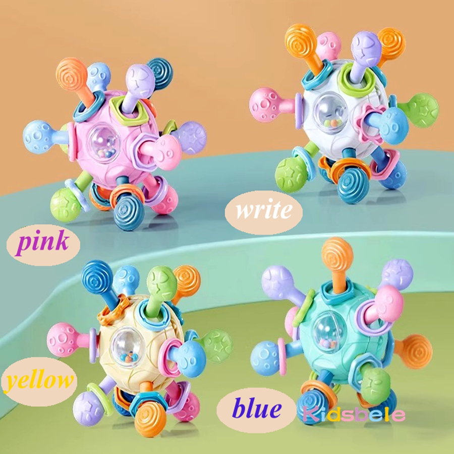 Newborn Infant Shake Grab Spin - Baby Rattle Toy Set recension och pris