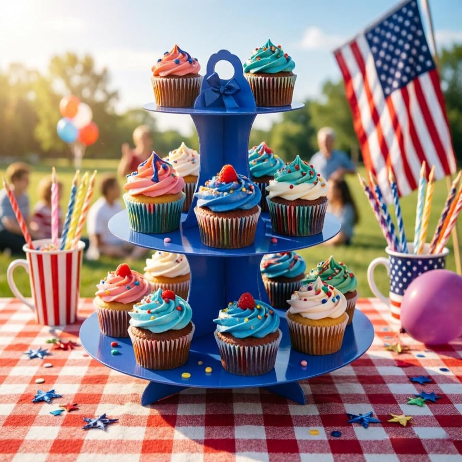 3-Tier Cupcake Stand, 2Pcs, St - Baby Products In recension och pris