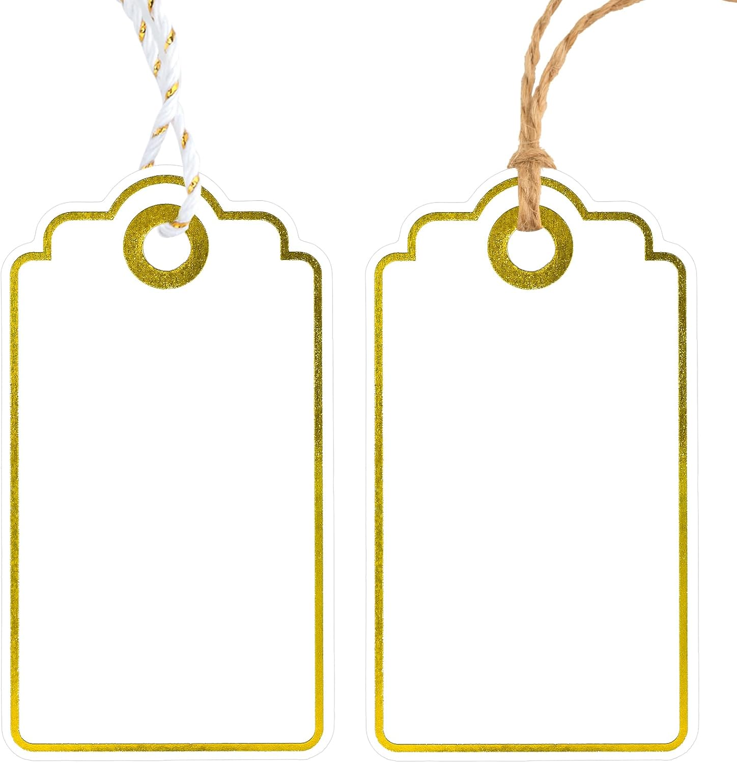 Gold Foil Gift Tags with Strin - Baby Products In recension och pris