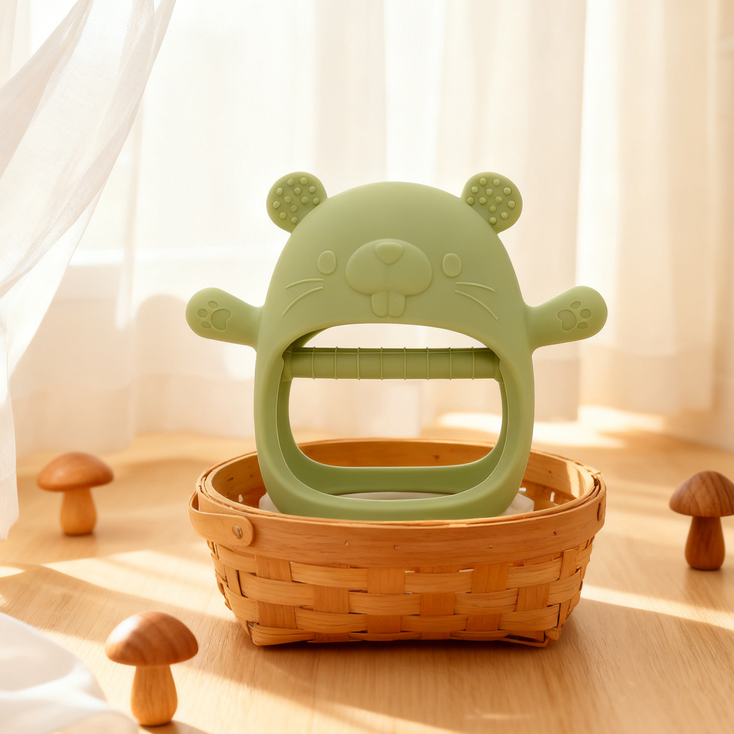 Baby Teething Toy Silicone Tee - Teething Mitten Baby recension och pris