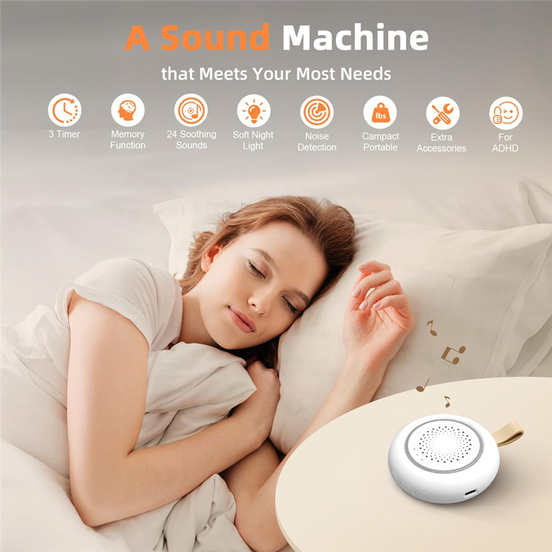 A38T-White Noise Sound Machine - White Noise Machine Baby recension och pris