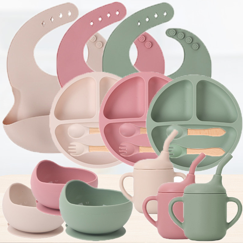 Children's silicone tableware  - Silicone Baby Bibs recension och pris