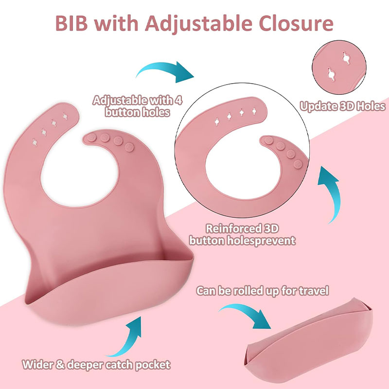 Children's silicone tableware  - Silicone Baby Bibs recension och pris