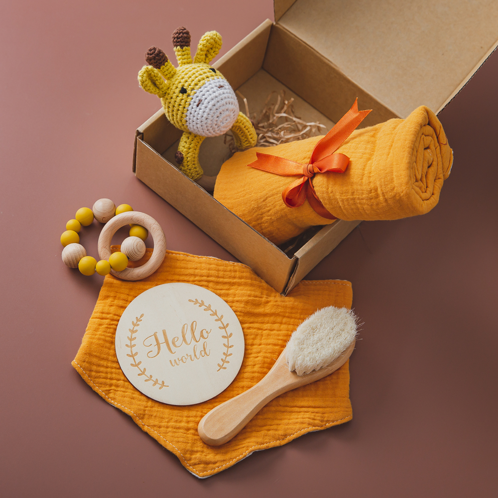 1SetNewborn Towel Bath Toy Dou - Baby Rattle Toy Set recension och pris