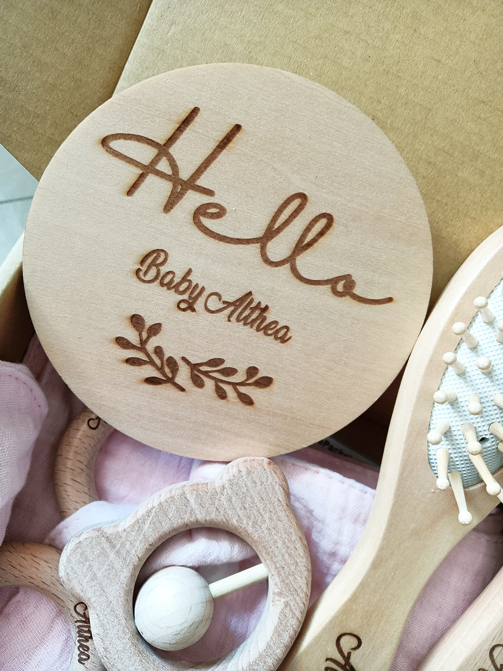 8 Pieces Of Personalized Name  - Baby Rattle Toy Set recension och pris