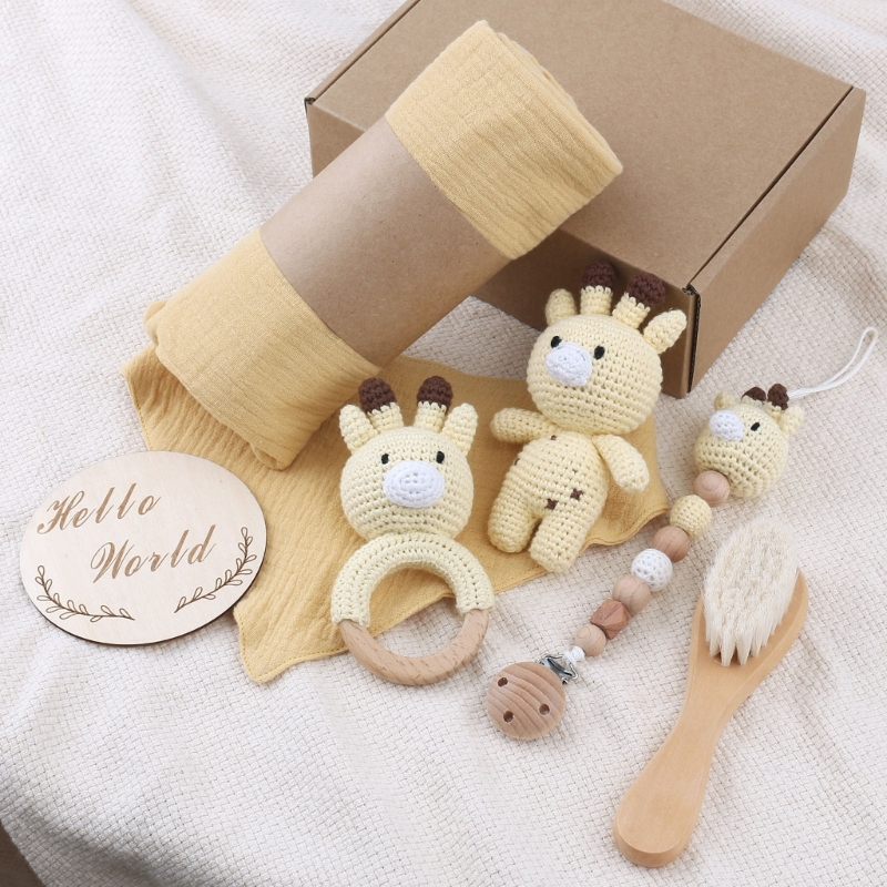 1 Set Baby Stuffed Animal Doll - Baby Rattle Toy Set recension och pris