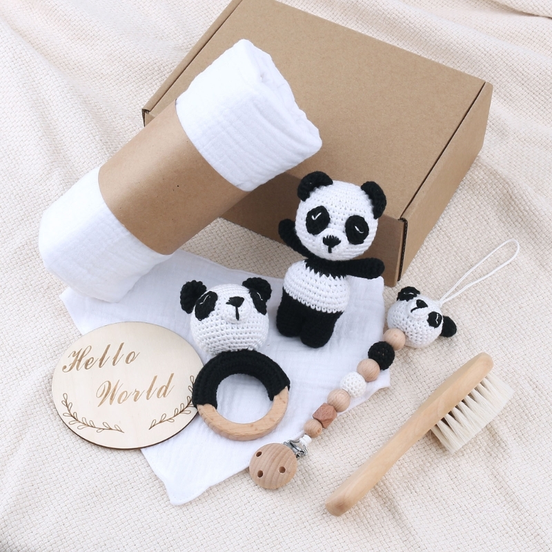 1 Set Baby Stuffed Animal Doll - Baby Rattle Toy Set recension och pris