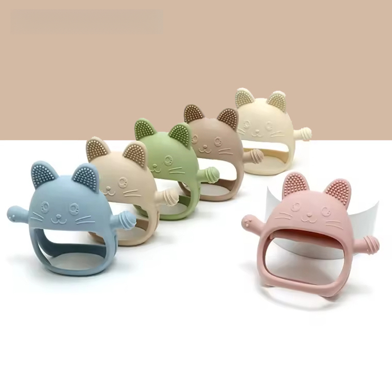 1PC Baby Silicone Teethers Glo - Teething Mitten Baby recension och pris