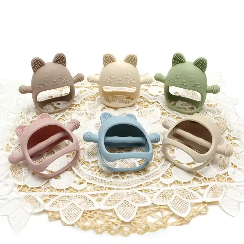 1PC Baby Silicone Teethers Glo - Teething Mitten Baby recension och pris