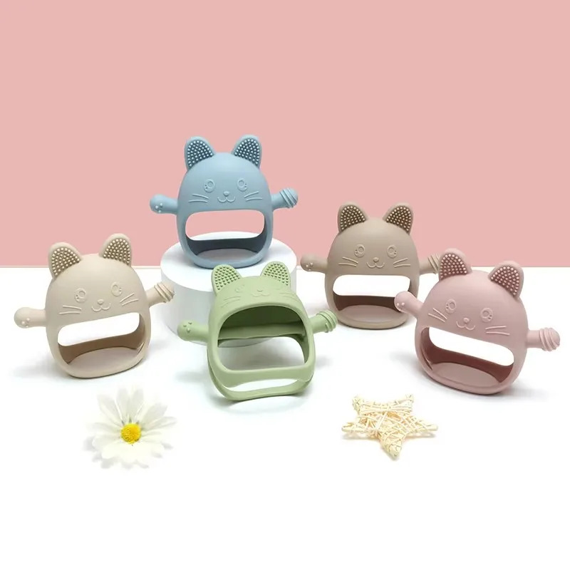 1PC Baby Silicone Teethers Glo - Teething Mitten Baby recension och pris