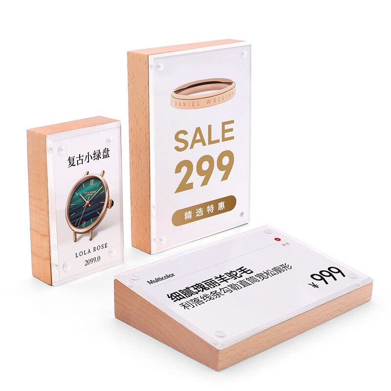 88x54mm Tabletop Acrylic Sign  - Baby Products Prices recension och pris