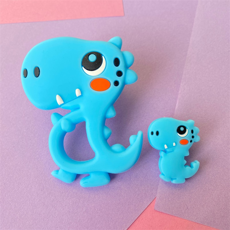 2pcs/Set Mini Silicone Elephan - Baby Rattle Toy Set recension och pris