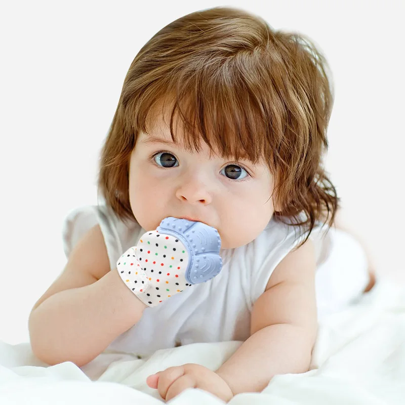Food grade silicone Gloves Bab - Teething Mitten Baby recension och pris
