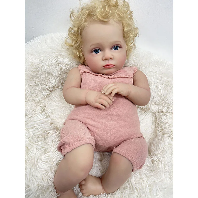 55CM Reborn Toddler Baby Doll  - Baby Products For Curly Hair recension och pris