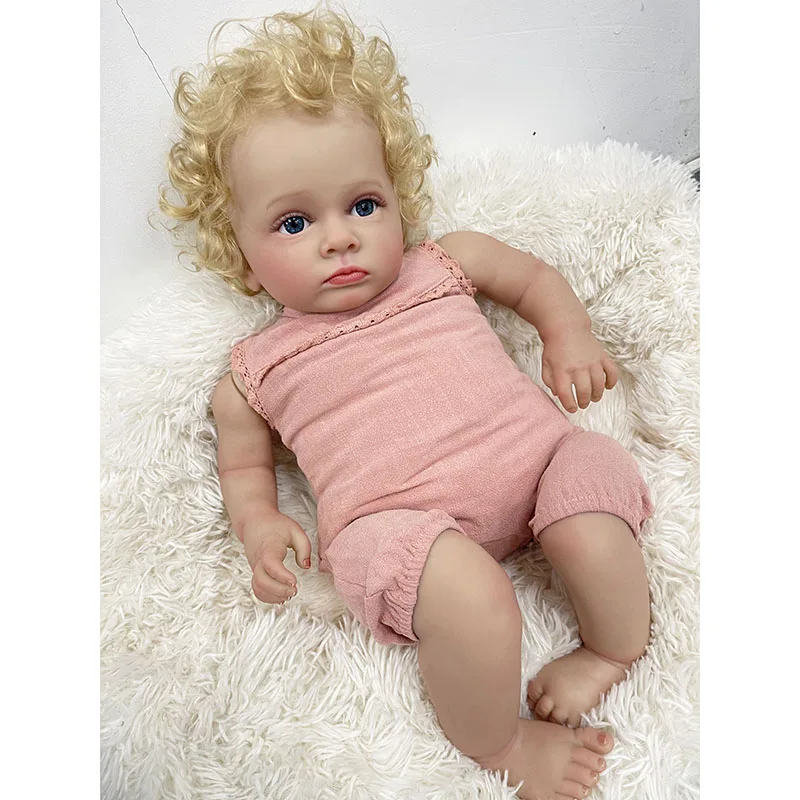 55CM Reborn Toddler Baby Doll  - Baby Products For Curly Hair recension och pris