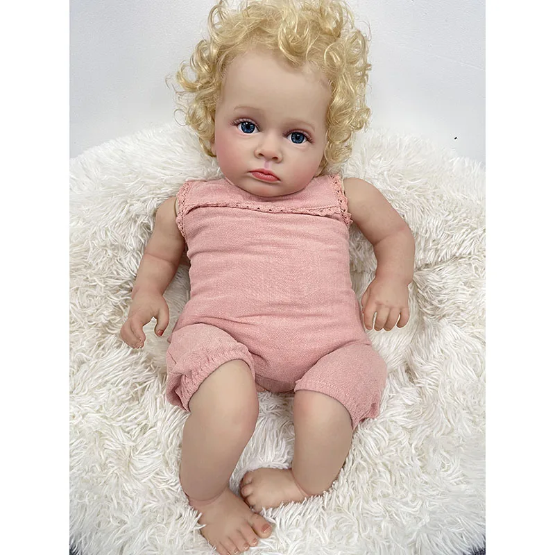 55CM Reborn Toddler Baby Doll  - Baby Products For Curly Hair recension och pris
