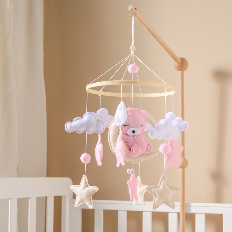 Crib Mobile Rattle Baby Wooden - Baby Rattle Toy Set recension och pris