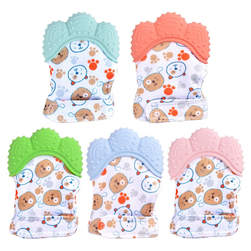 Cartoon Printed Baby Teether M - Teething Mitten Baby recension och pris