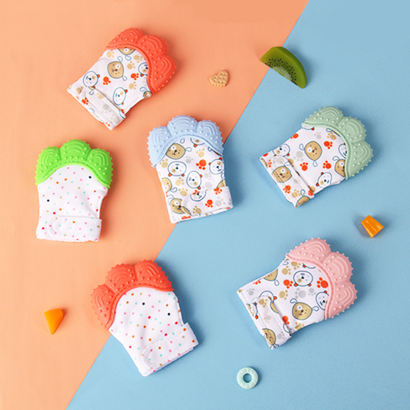Cartoon Printed Baby Teether M - Teething Mitten Baby recension och pris