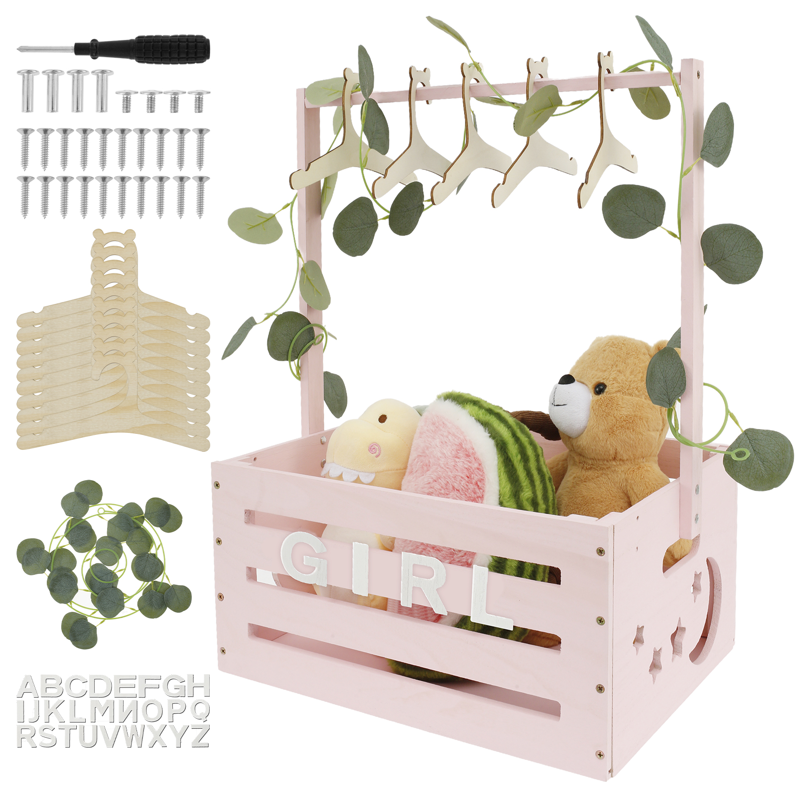 Wood Baby Shower Storage Baske - Baby Products Basket recension och pris