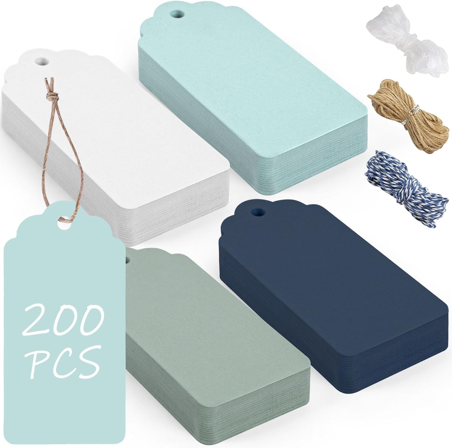 200 PCS Gift Tags with String  - Baby Products In recension och pris
