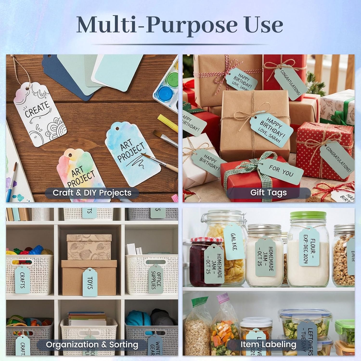 200 PCS Gift Tags with String  - Baby Products In recension och pris