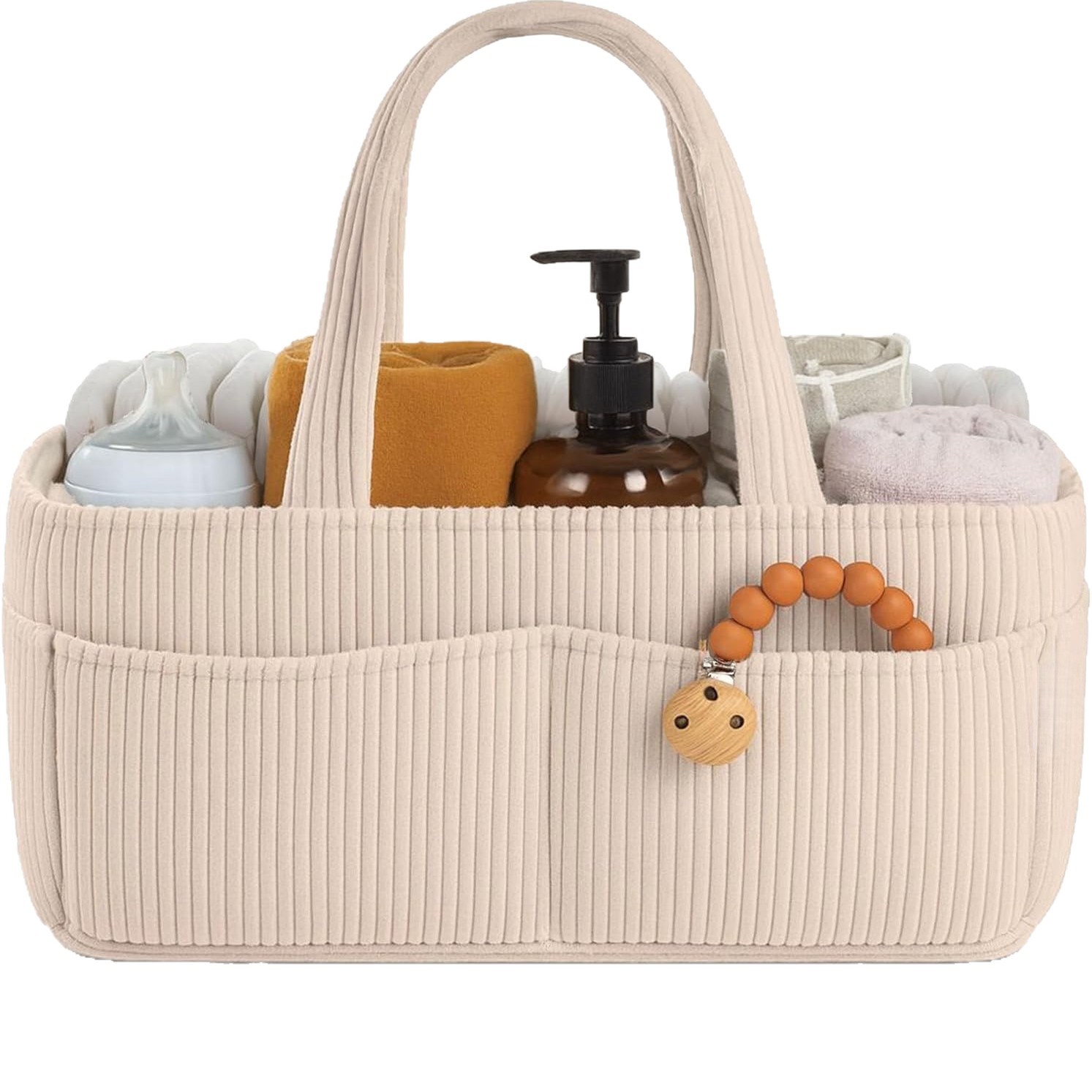 New Corduroy Diaper Caddy Orga - Baby Products Basket recension och pris
