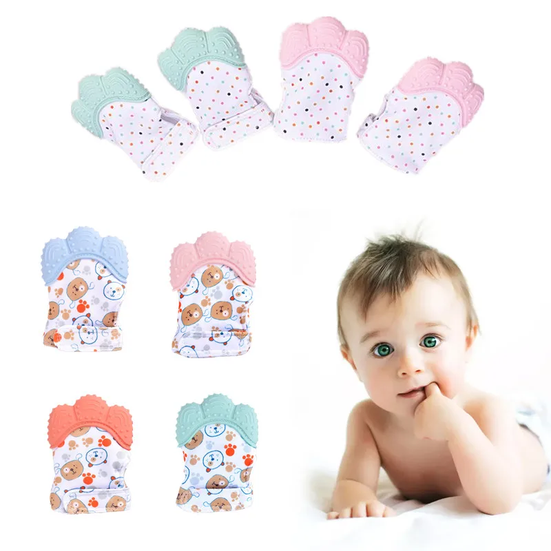 Baby Anti-Bite Silicone Gloves - Teething Mitten Baby recension och pris