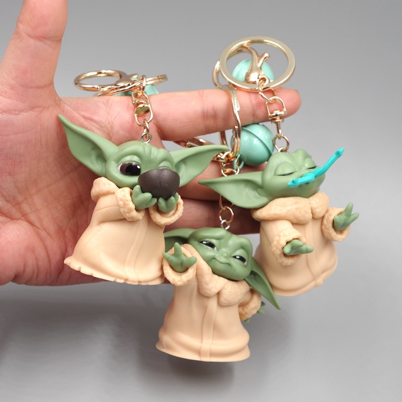 Cute Baby Yoda Keychain Action - Baby Yoda Products recension och pris