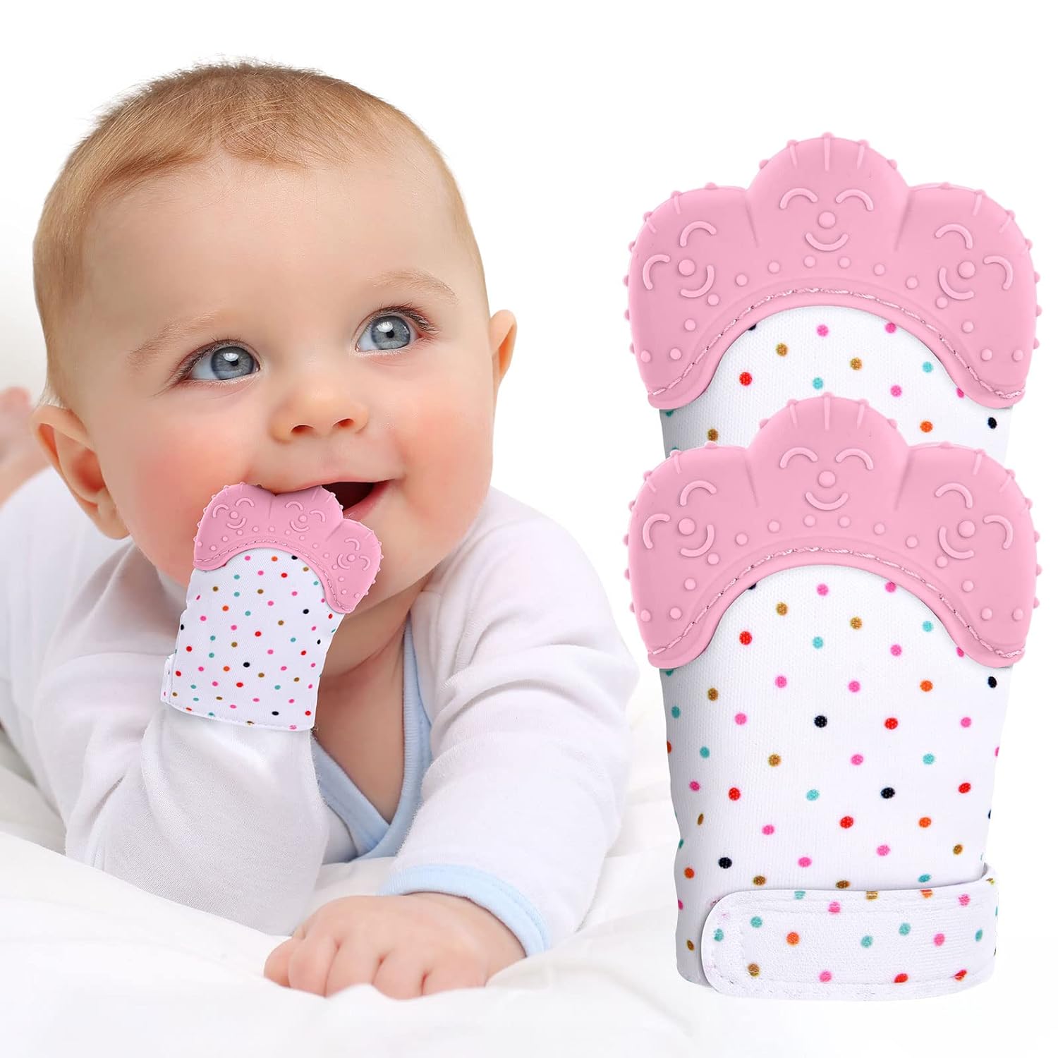Food Grade Silicone Gloves Bab - Teething Mitten Baby recension och pris