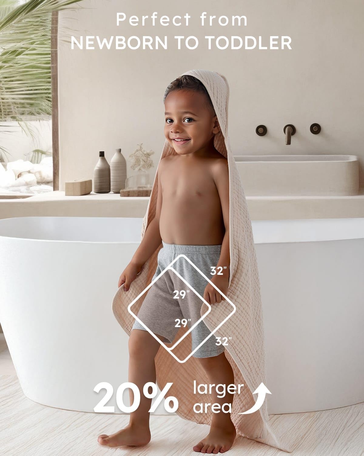 Hooded Baby Towels 2 Pack 100% - Baby Products In recension och pris