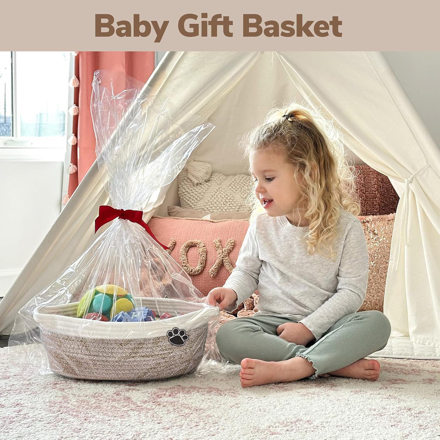 Dog Toy Basket Small Gift Bask - Baby Products Basket recension och pris