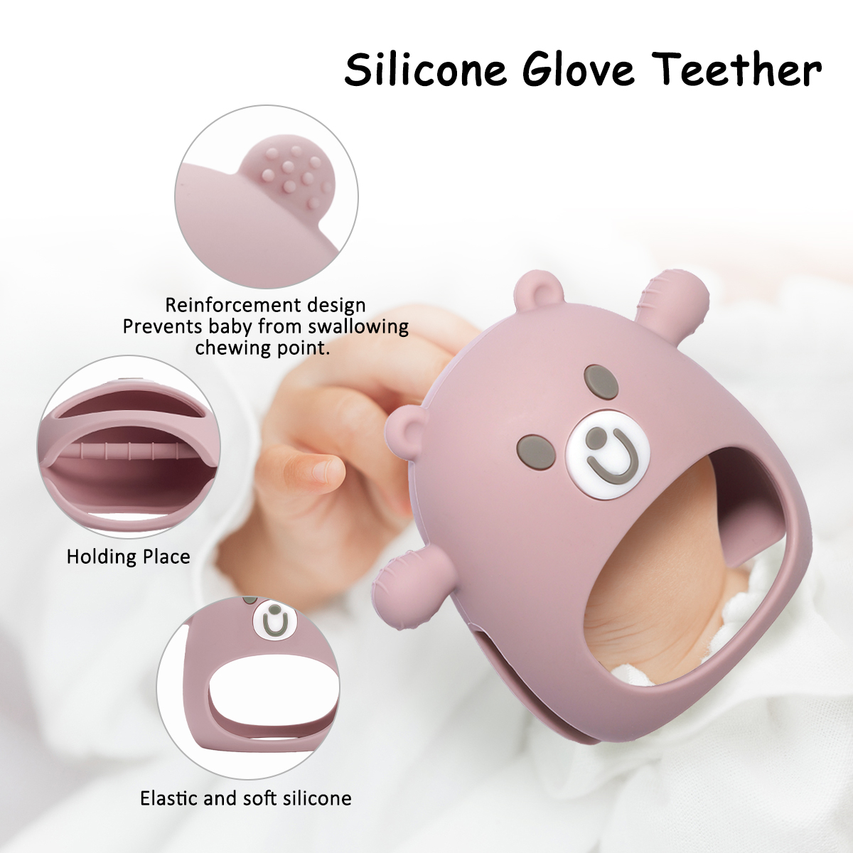 TYRY.HU Baby Teether Gloves Ki - Teething Mitten Baby recension och pris