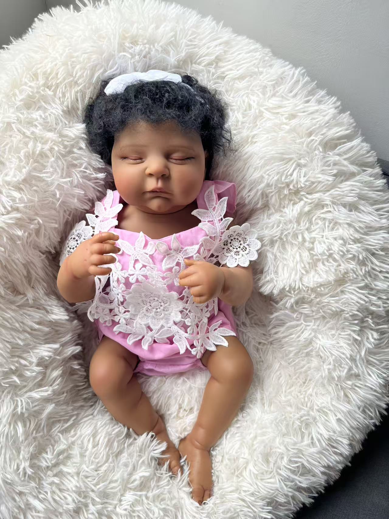 48CM Reborn Peaches Silicone B - Baby Products For Curly Hair recension och pris