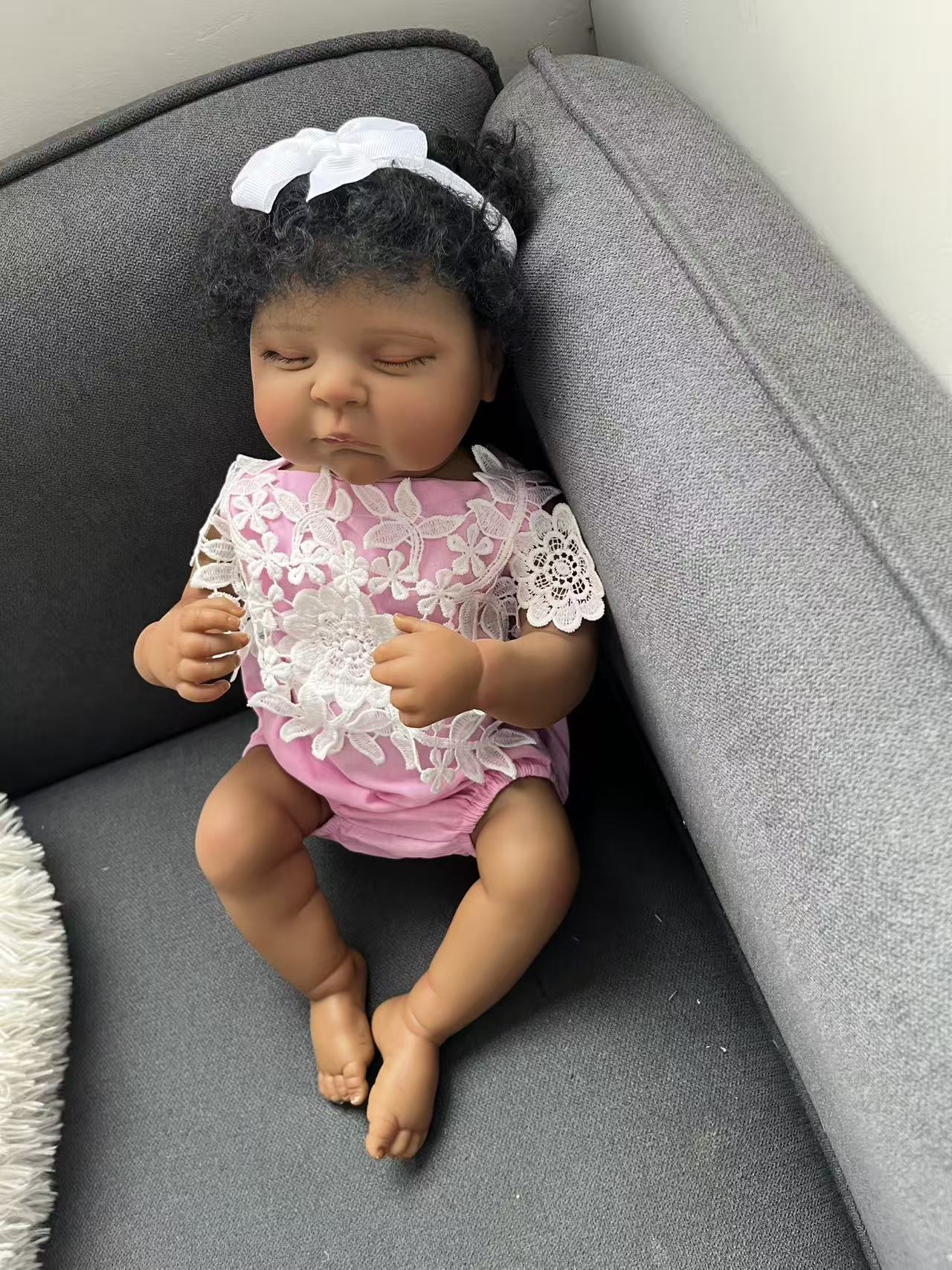 48CM Reborn Peaches Silicone B - Baby Products For Curly Hair recension och pris